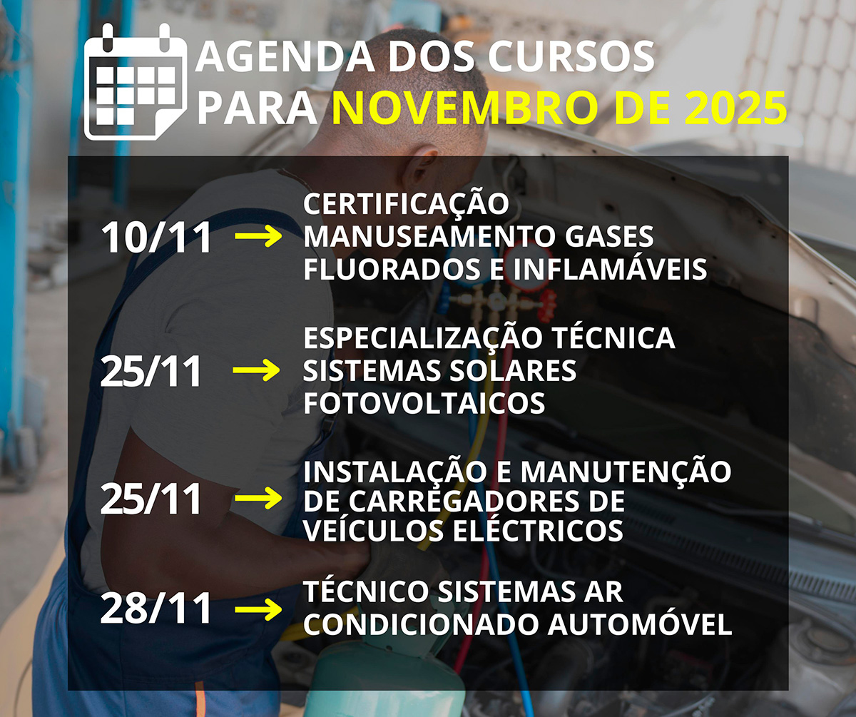 Agenda Cursos em novembro