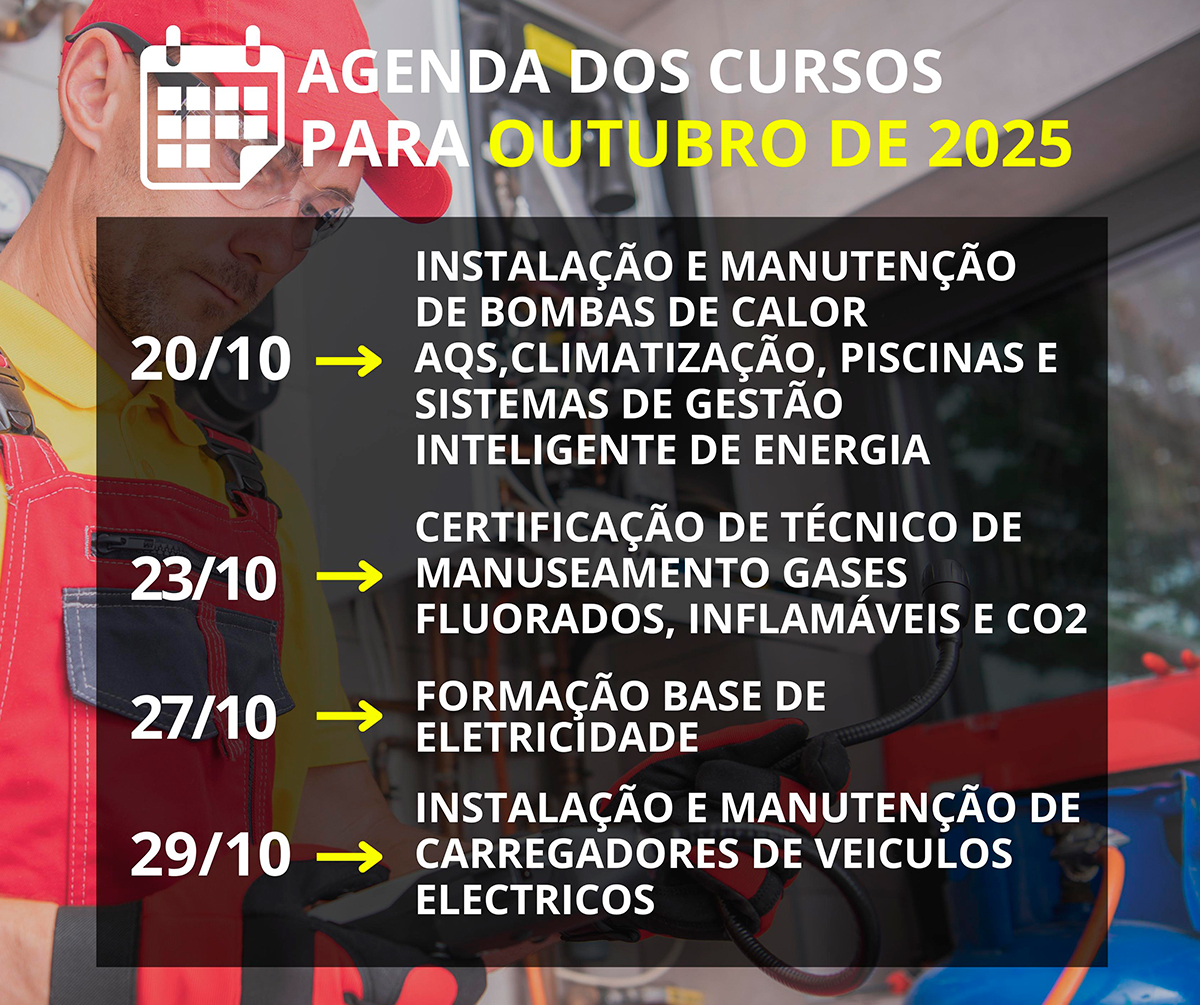 Agenda Cursos em outubro